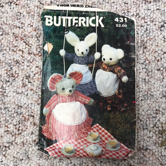 Lot of four vintage stuffed animal patterns - Picture 4 of 9